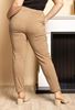 Picture of PULL UP BEIGE TROUSER STRETCH WITH ELASTICATED WAIST